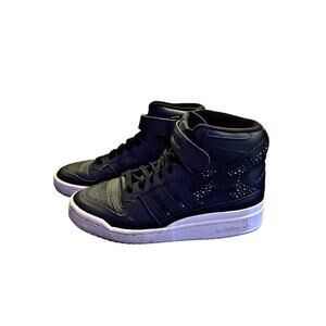 Adidas Forum 84 High Black Sparkle Sneakers Women’s 9.5 Studded Strap H05053